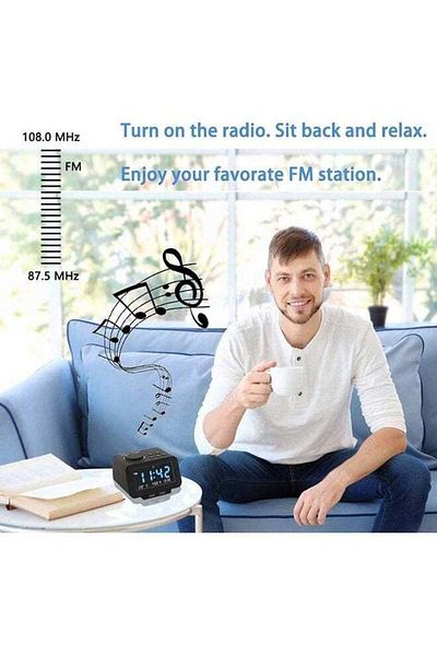COOYA LED Digital Alarm Clock Four-color display, voice-activated wake-up,LED intelligent temperature