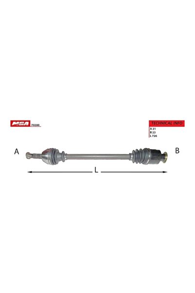 AKS KOMPLE SAG RENAULT R9 R11 7701349660-8200323961 MGA-70200