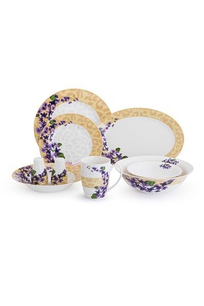 HIC Ceramic Dinner set 51 pieces for 6 persons