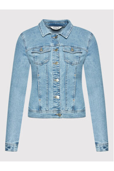 ONLY Geacă denim damă albastră ONLY-15243147 ONLWONDER DENIM ALBASTRU DESCHIS