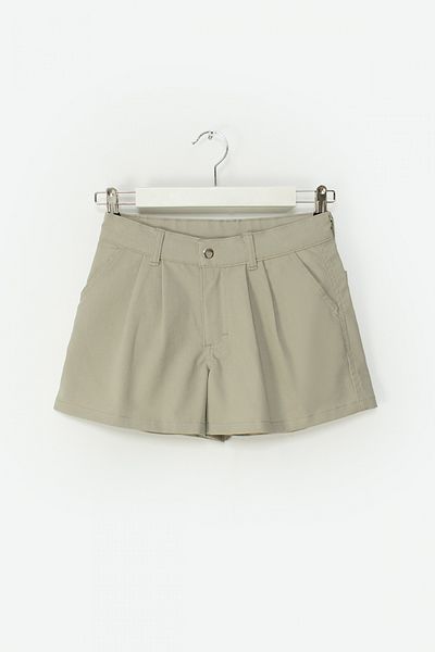 DMB BOYS & GIRLS Girl's Gabardine Pleated Cotton Waist Adjustable Shorts