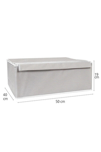 Tex Republic Multi-Purpose Organizer Box with Cover Plinth Storage Bag 50x40x19 Cm