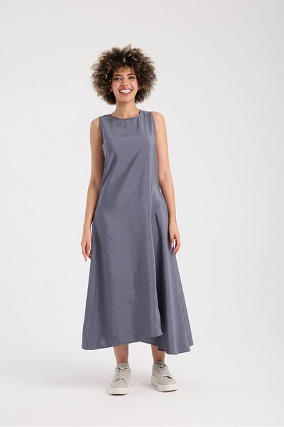 Su Moda Women Dress Flounced Sleeveless Design Long