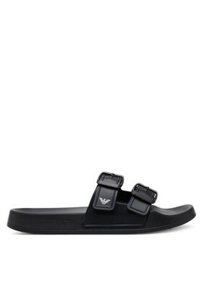 Emporio Armani Flip-flops bărbătești negri EMPORIO ARMANI-XVPS13 XR275 K485 NEGRU+ALB