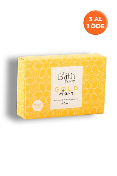 THE BATH FACTORY مرطب لليدين - صابون الوجه والجسم - جولد أورا