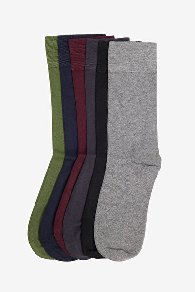 AC&Co / Altınyıldız Classics Erkek Karışık 6'lı Paket Viskon Esnek Düz Soket Çorap