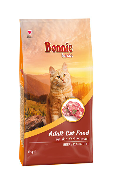 Bonnie Basic Biftekli Yetişkin Kedi Maması 10 Kg