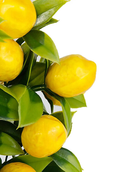 Yapay Çiçek Deposu Yapay 7 dal 21 Limonlu Demet