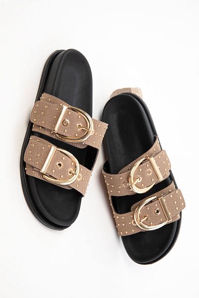 SOHO Γυναικείες παντόφλες Mink Suede 20702