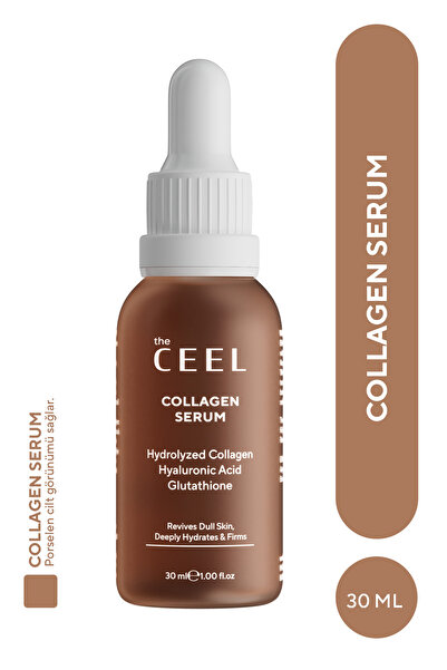 The Ceel Dolgunlaştırıcı ve Sıkılaştırıcı Etkili Kolajen Serum Hydrolyzed Collagen, Glutatyon 30 ml