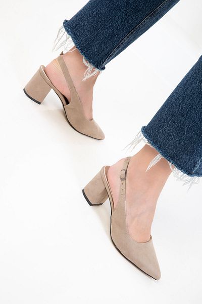 SOHO Skin Suede-Skin Women's Classic Heeled Shoes 20371