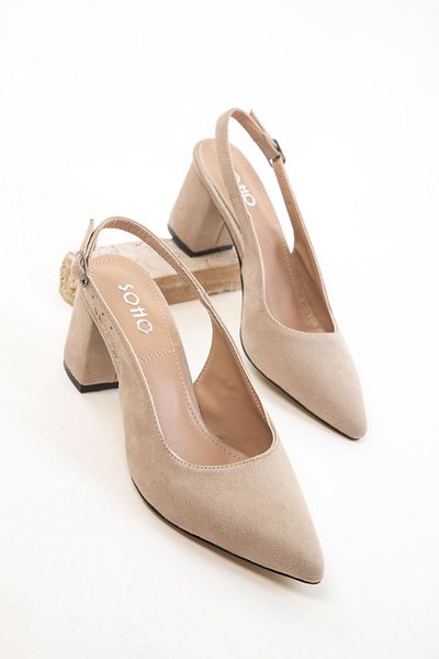 SOHO Skin Suede-Skin Women's Classic Heeled Shoes 20371