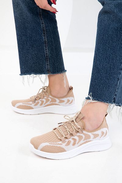 SOHO Mink-White Women's Sneaker 20718