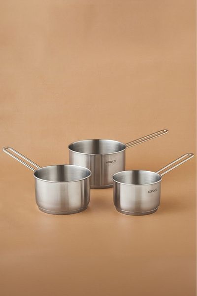 Karaca Fiorino 3 Piece Mini Milk Jug Set - Induction Base