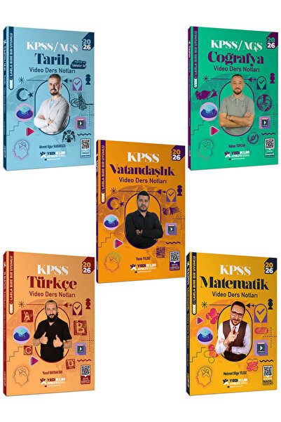 Yediiklim Yayınları 2026 KPSS Atölye Serisi Genel Yetenek Genel Kültür Video ...