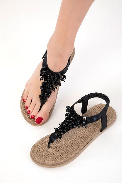 SOHO Black-Black Women's Sandals 20594