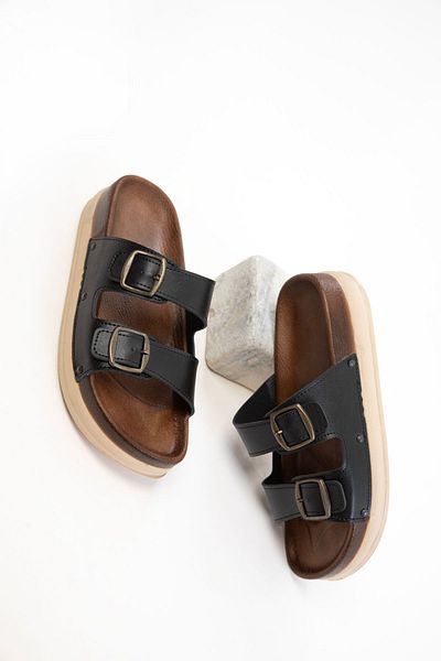 SOHO Black Women's Slippers 20708