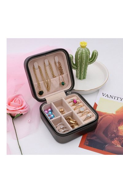 Generic Small and distinctive single-layer jewelry bag for travel