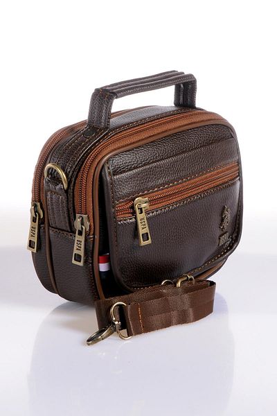 U.S. Polo Assn. Βάση. Ανδρική τσάντα χιαστί Polo Assn Plevr8418 Brown