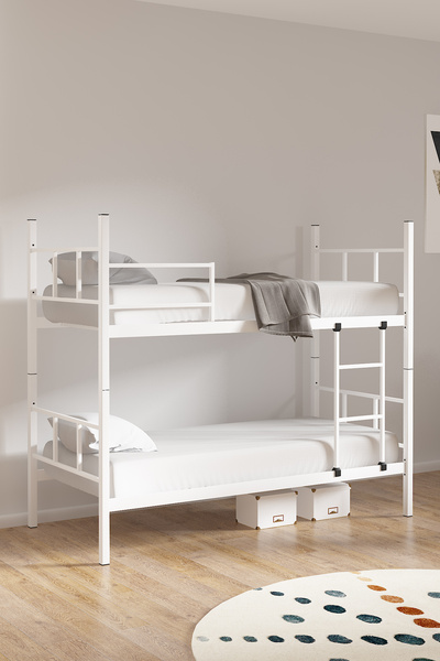 Mobpazar Ranza 100x200 Cm Defne Ranza Beyaz, Metal Ranza, Ayrılabilir