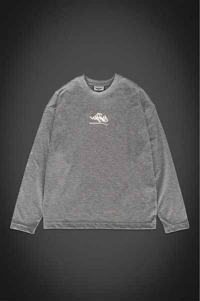 UKHWD SUPPLY Reflective Classic Logo Oversize Men's Long Sleeve T-Shirt