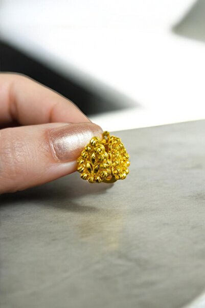 BEYZA DERELİ TAKI AKSESUAR 22 Ayar Fiziki Altın Kaplama Klipsli Dorikalı Damla Küpe