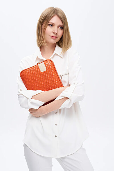 MORCA İpad Air Pro & Matepad & Galaxy & Tablet Kılıfı 11" Inç Hasır Turuncu