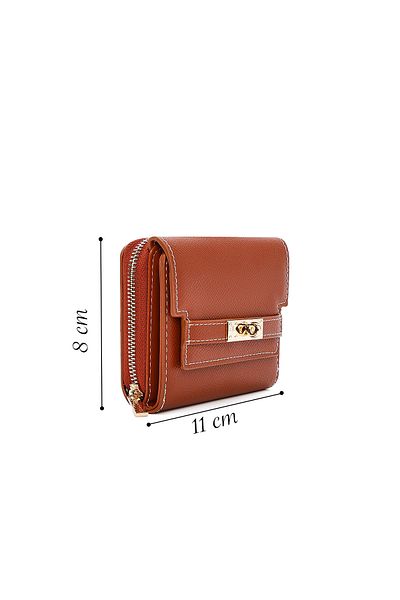 Derimod Women's Tan Printed Wallet 000A2D5619Cv