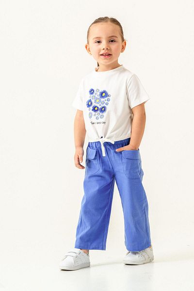 Magu Tricou cu imprimeu floral pentru fete și Kite roz