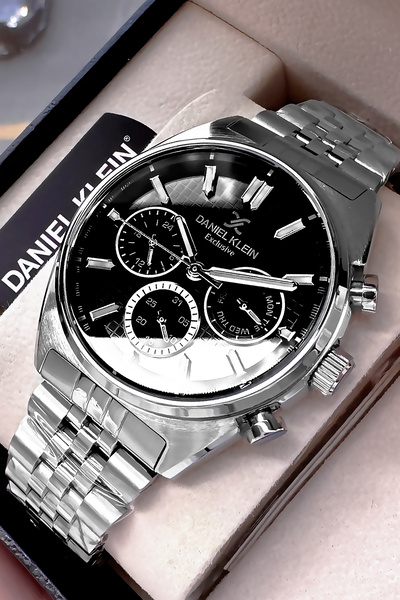 Daniel Klein 3 Atm Su Geçirmez Erkek Kol Saati Gümüş Renk Çelik Kordon