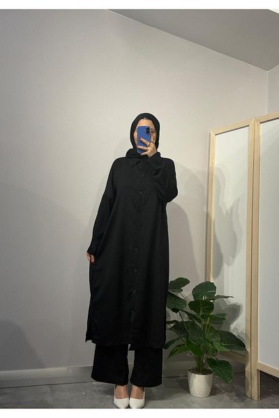 NİSUM MODA Bürümcük Long Cardigan Suit