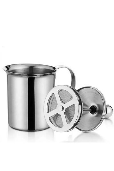 Generic Manual Milk Frother - Stainless Steel - 400ml