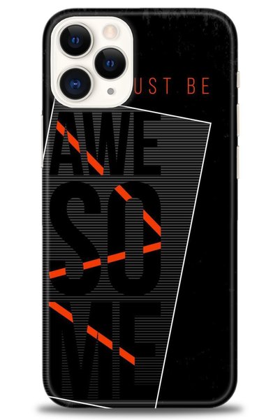 MRCİLETİSİM iPhone 12 Pro Max Case Hd Printed Case - Awesome - Mrc