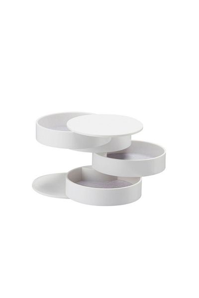 Generic 4-Compartment Jewelry Organizer - White