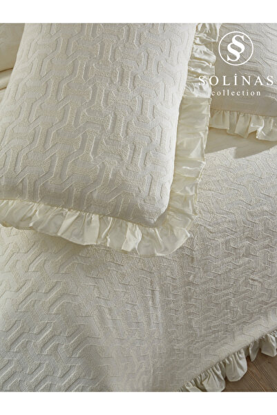 Solinas Collection Miranda Cotton Cream King Size Bedspread