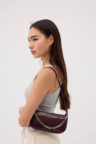 Addax Crocodile Patterned Hanging Bag Ç06-G10