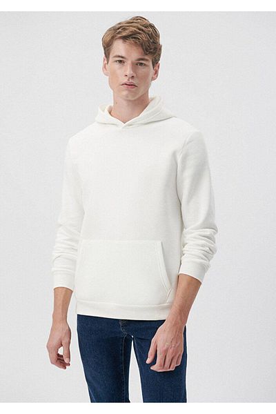 Tight Lady Ανδρικό φούτερ με κουκούλα Seruven Basic Ecru