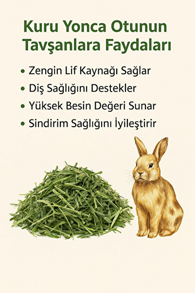 KOMSHU New Kuru Yonca Kemirgen Otu 2kg