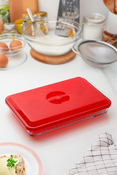 Bambus Home Plastic Rectangular Round Double Plexiglass Cover Set
