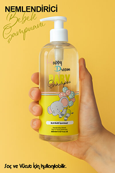Happy Dream Bebek Şampuanı Göz Yakmayan %100 Vegan Fomül 400ml