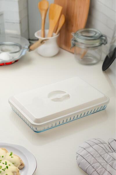 Bambus Home Plastic Rectangular Pyrex Cover