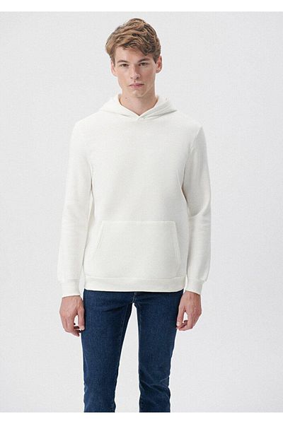 Tight Lady Ανδρικό φούτερ με κουκούλα Seruven Basic Ecru