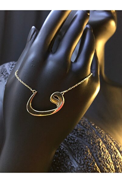 vogutima jewelery&silver by timuçin mavili Kadın Gümüş Kolye - Vav Yazılı Sar...