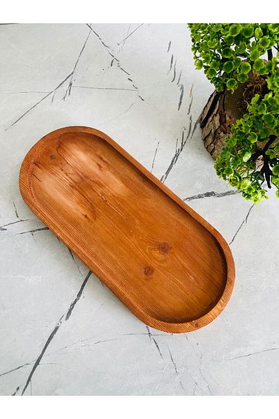 MERİN HOME Wooden Serving Presentation Board 27 cm - Eco Size