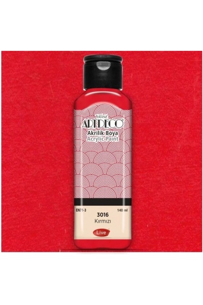 Artdeco Akrilik Boya 140ml Kırmızı 3016