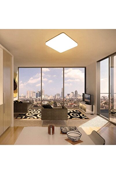 Gökyüzü Panel Lüks Oturma Odası Avize 25watt-30cm X 30cm Lüks Led Aydınlatma,...
