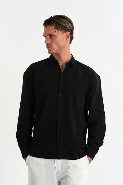 Redline Ανδρικό βαμβακερό πουκάμισο Comforted Oversize