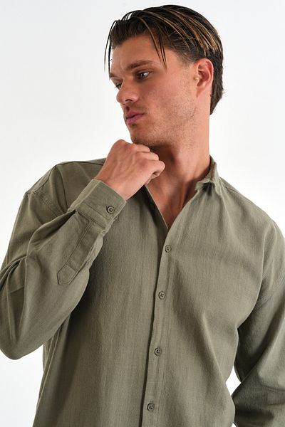 Redline Ανδρικό βαμβακερό πουκάμισο Comforted Oversize