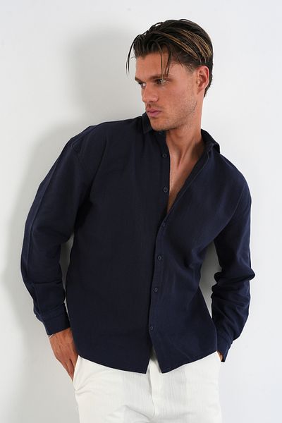 Redline Ανδρικό βαμβακερό πουκάμισο Comforted Oversize