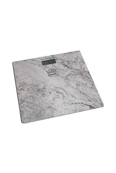 Geseus Baskül Tartı Cam Banyo Tartısı Lcd Ekran 18 0Kg Kapasite Mermer Desenli